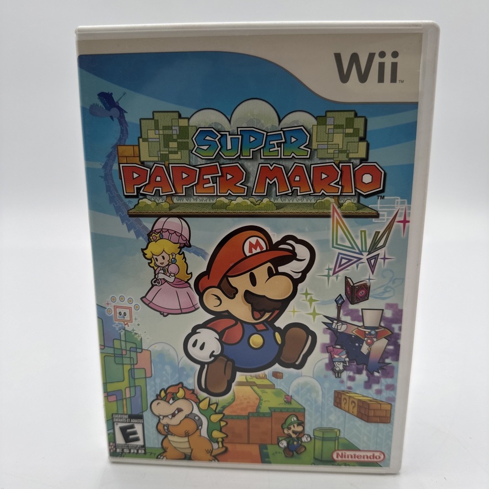 Super Paper Mario Nintendo Wii Game 2007 No Manual - Fully Tested And Working
